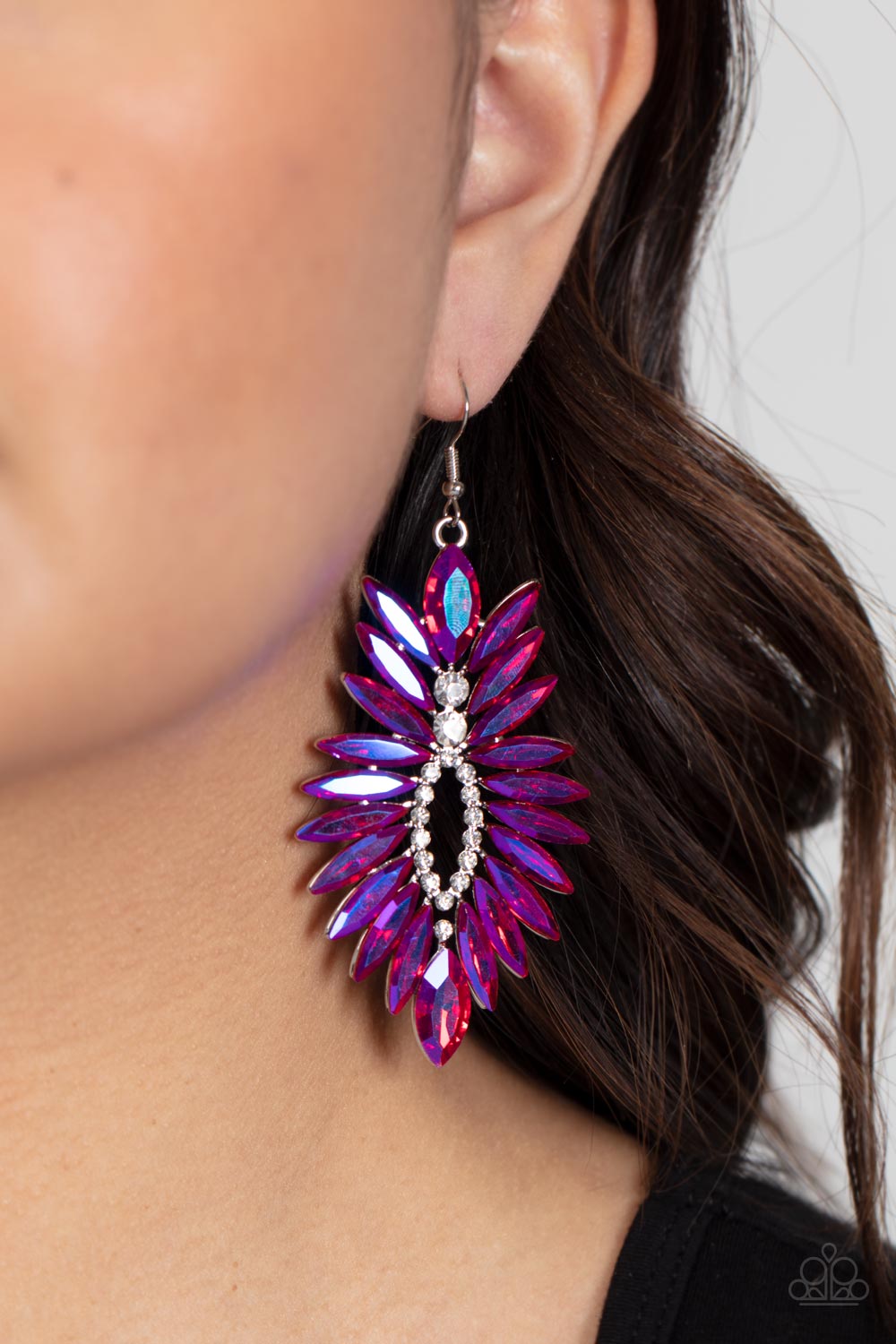 Paparazzi - Turn up the Luxe - Pink Earrings