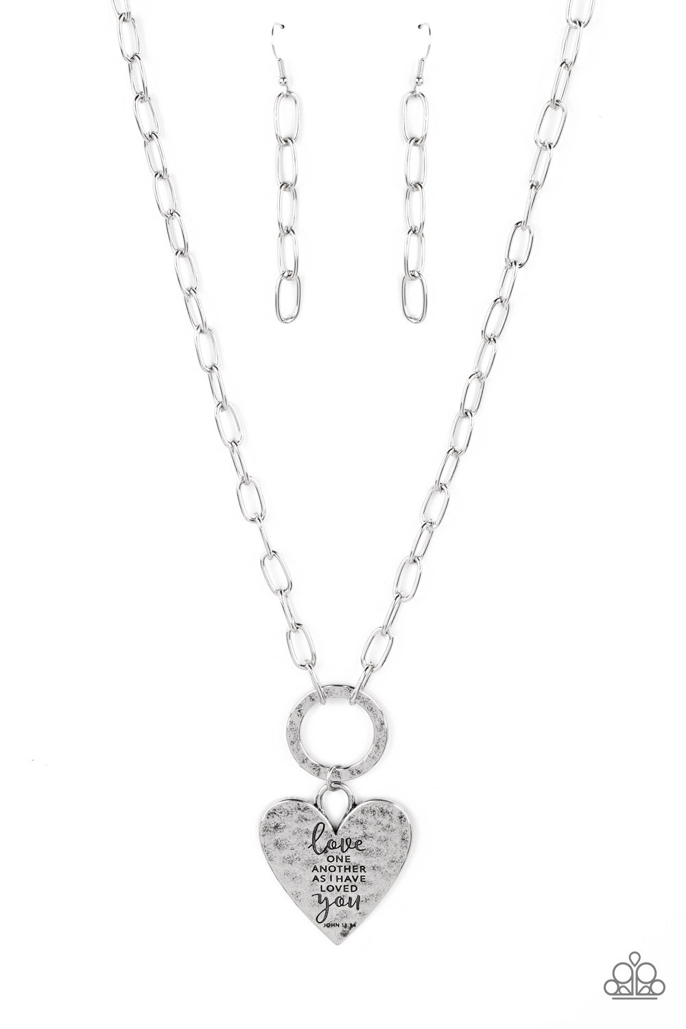 Paparazzi - Brotherly Love - Silver Necklace