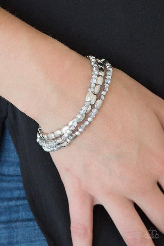 Paparazzi - Hello Beautiful Silver Bracelet