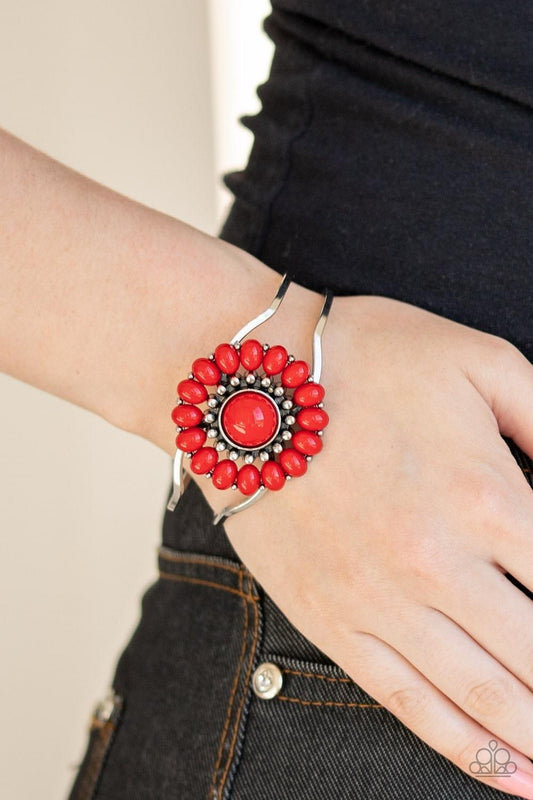 Paparazzi - Posy Pop Red Bracelet