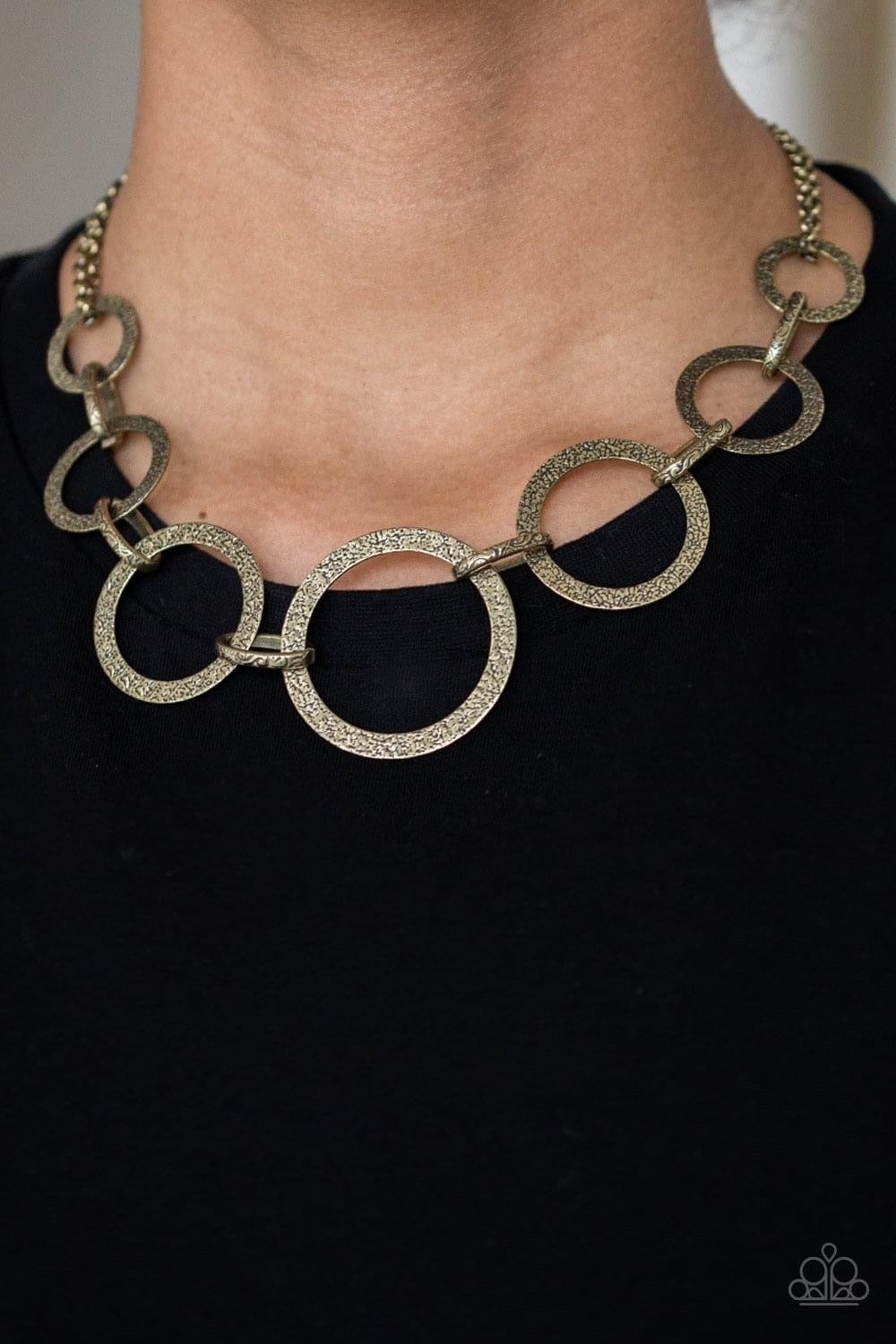 Paparazzi - CITY CIRCUS - BRASS Necklace
