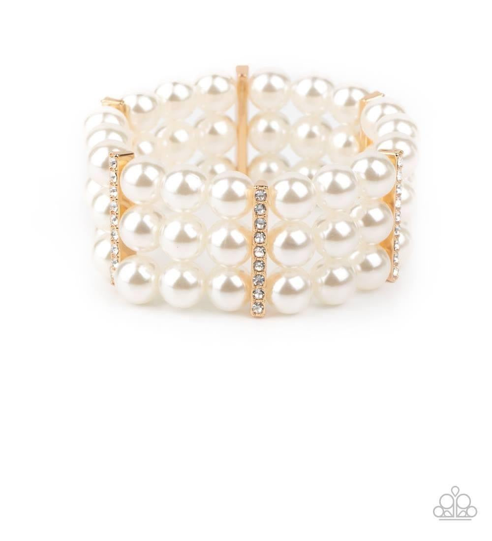 Paparazzi - Modern Day Majesty Gold Bracelet