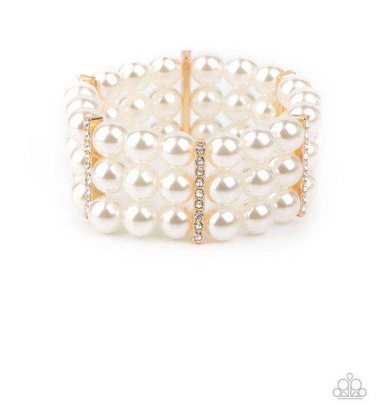 Paparazzi - Modern Day Majesty Gold Bracelet