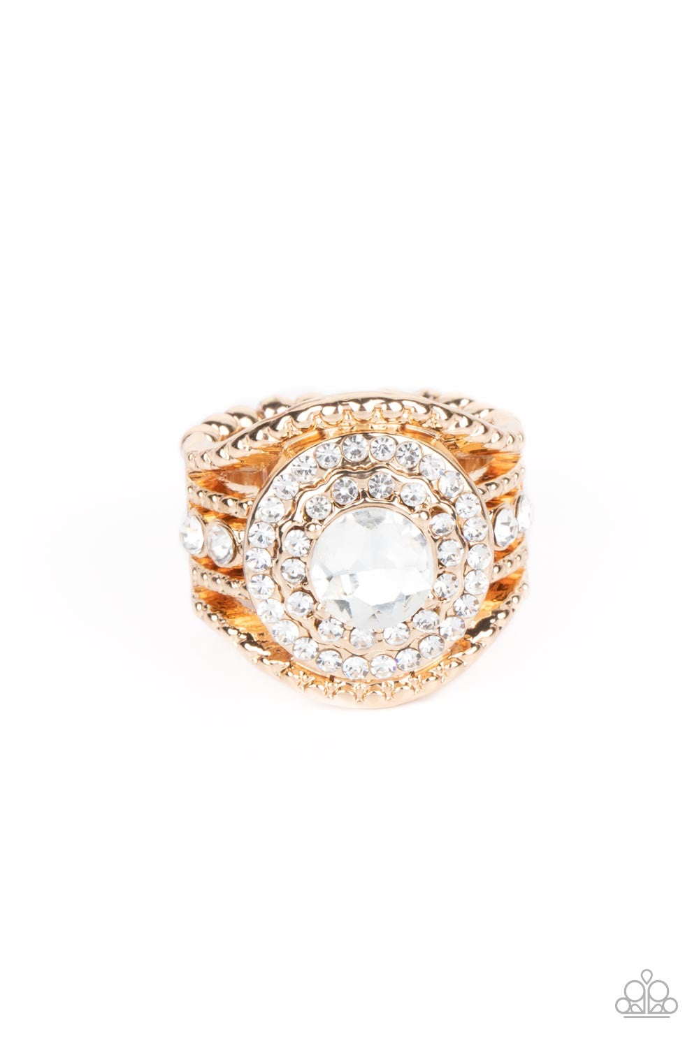 Paparazzi - Understated Drama - Gold Ring