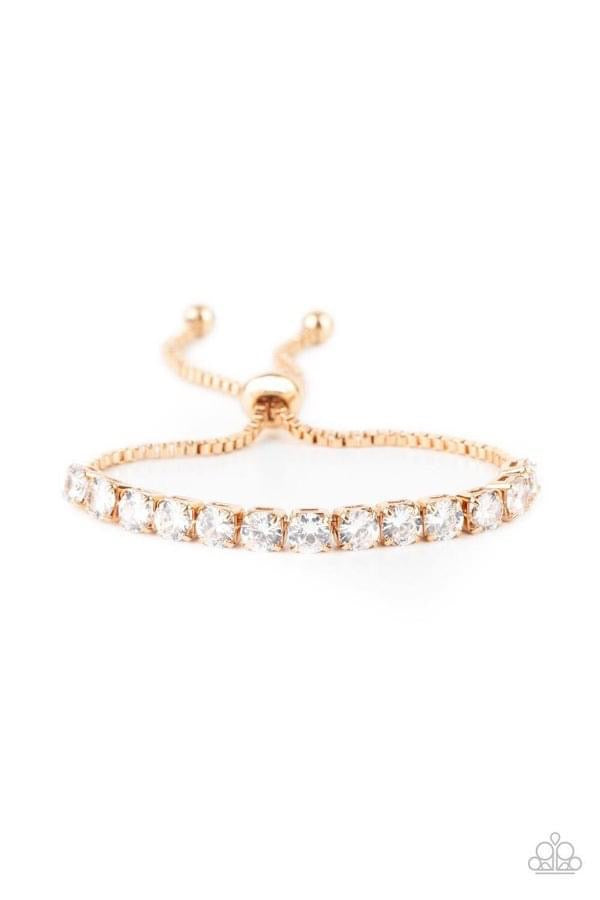 Paparazzi - Red Carpet Rival-Gold Bracelet