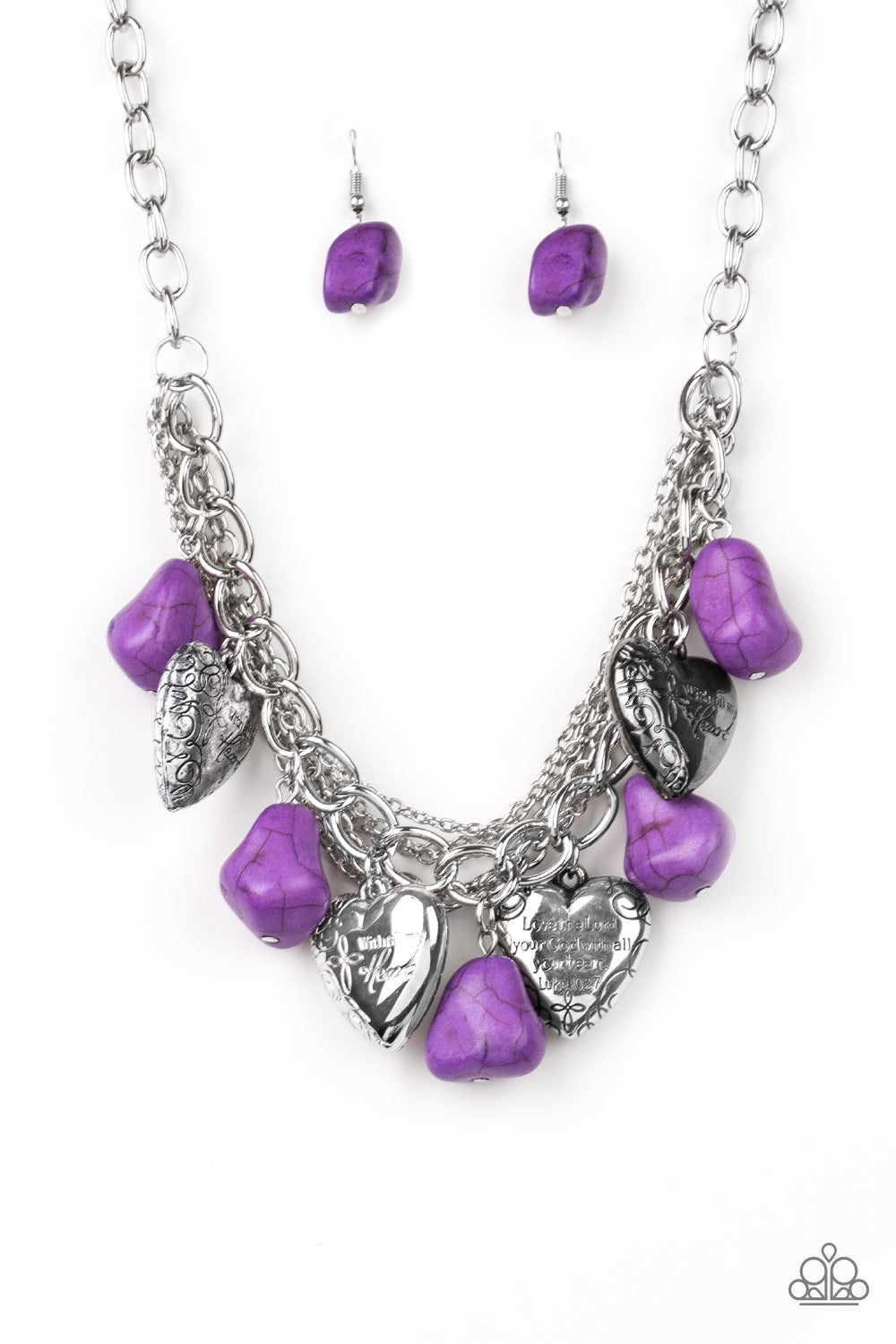 Paparazzi - Change Of Heart - Purple Necklace