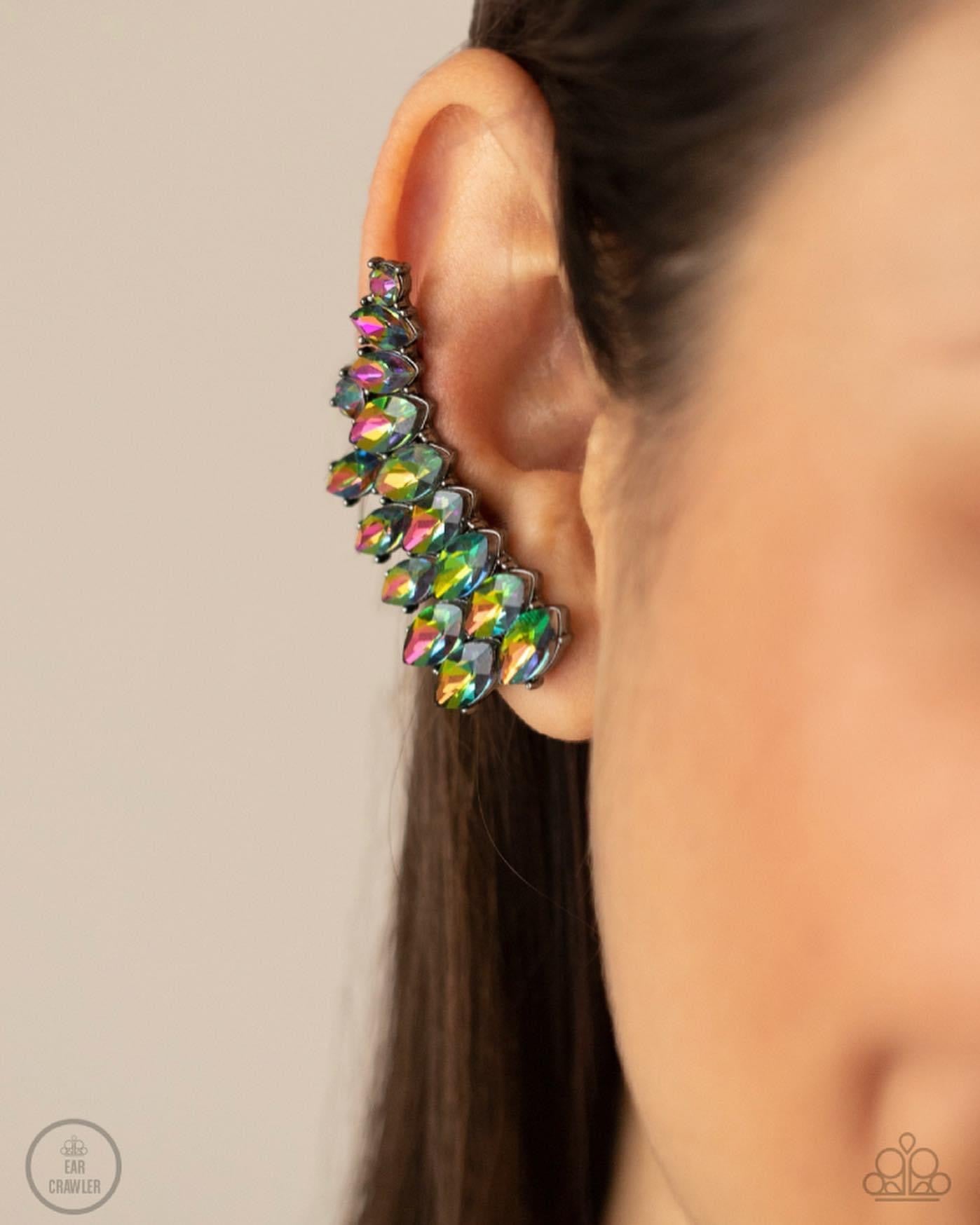 Paparazzi - Explosive Elegance- Multi Ear Crawler Earrings