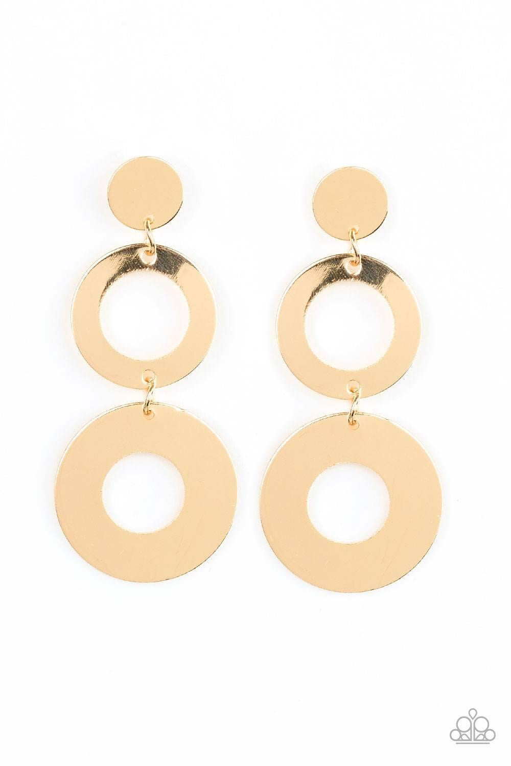 Paparazzi - Pop Idol - Gold Post Earrings