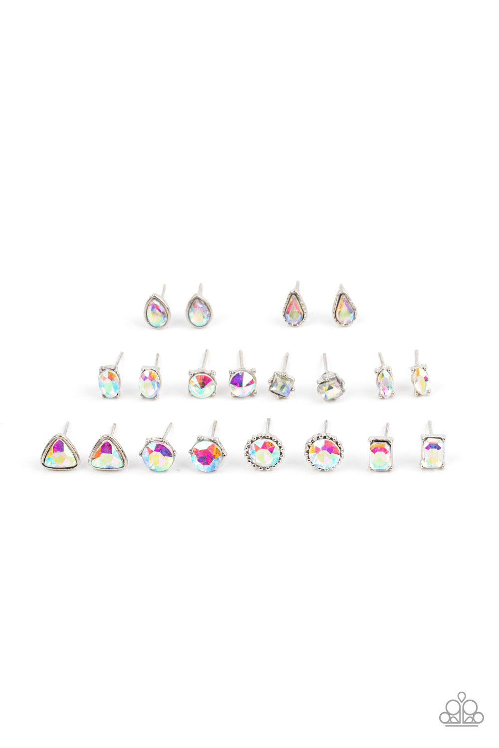 Paparazzi - Starlet Shimmer Iridescent Rhinestone Earring Kit