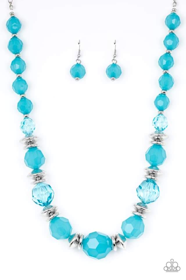Paparazzi - Dine and Dash - Blue Necklace