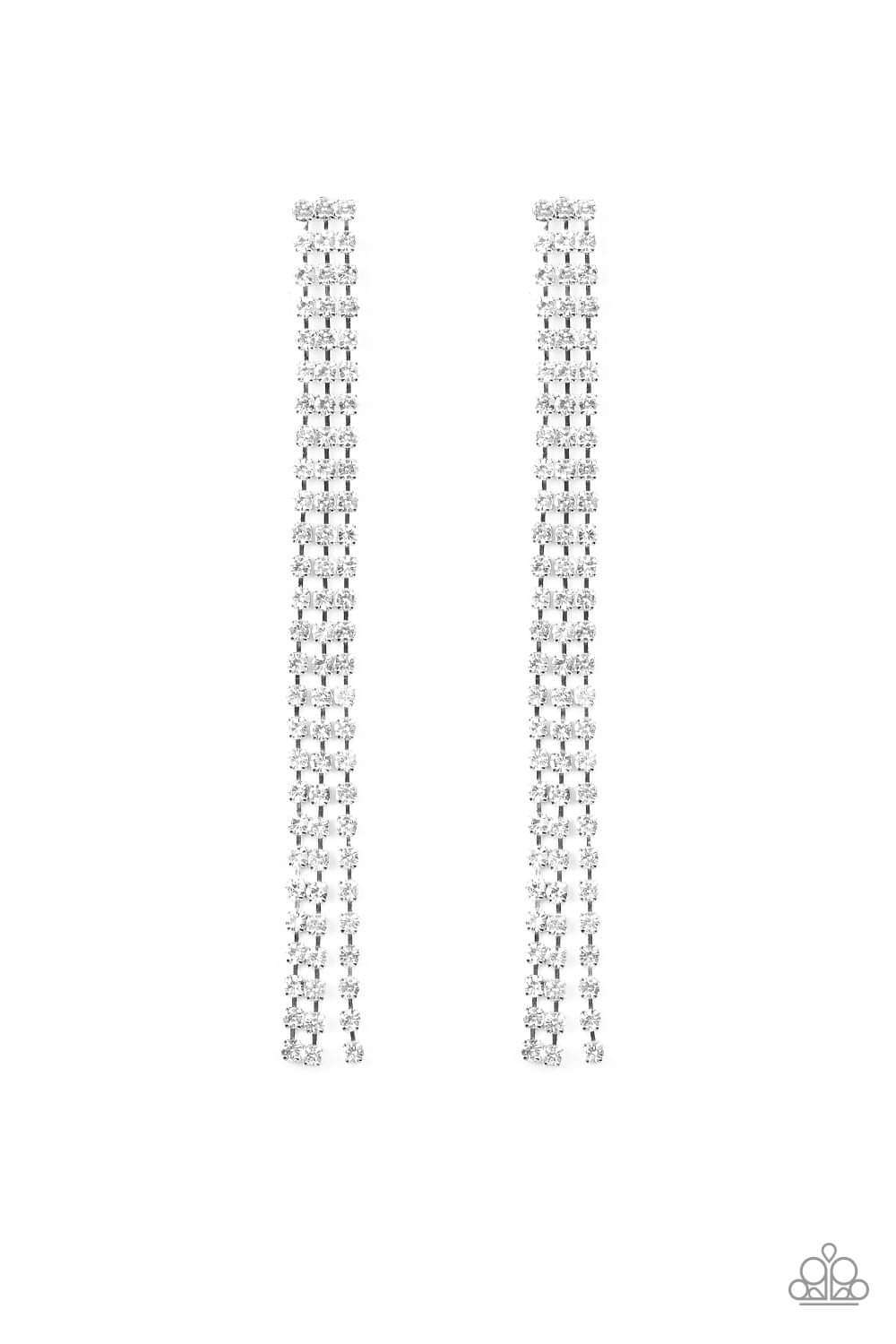 Paparazzi - Stellar Starlight Black Earrings