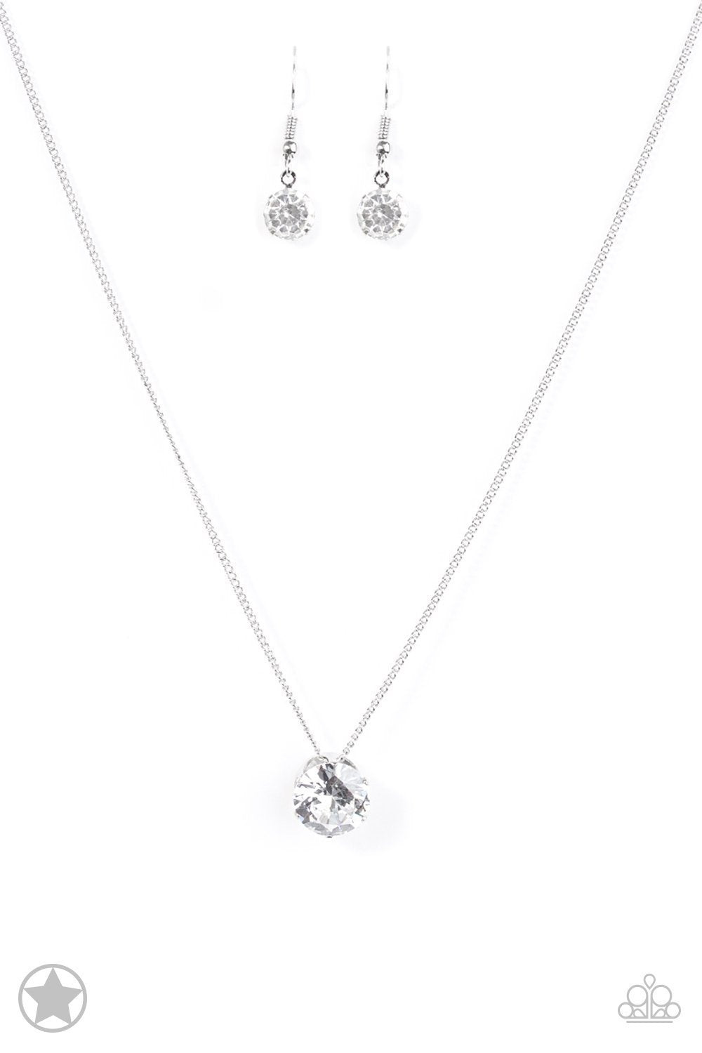Paparazzi - What a Gem White Necklace Set