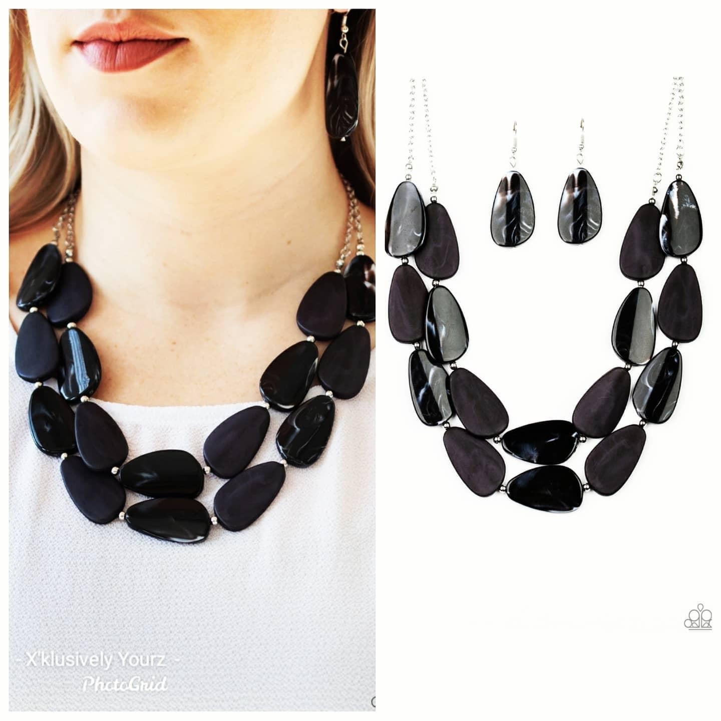 Paparazzi - Colorfully Calming - Black Necklace