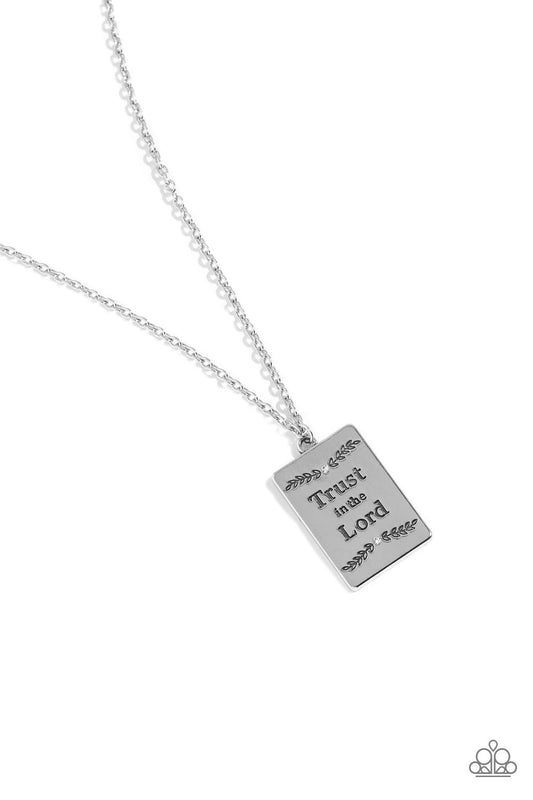 Paparazzi - All About Trust - White Necklace