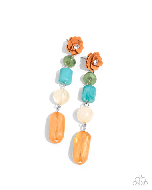 Paparazzi - Meditative Magic - Multi Post Earrings
