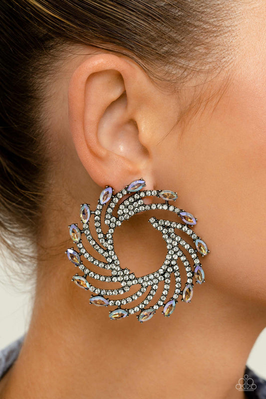 Paparazzi - Firework Fanfare - Multi Post Earrings