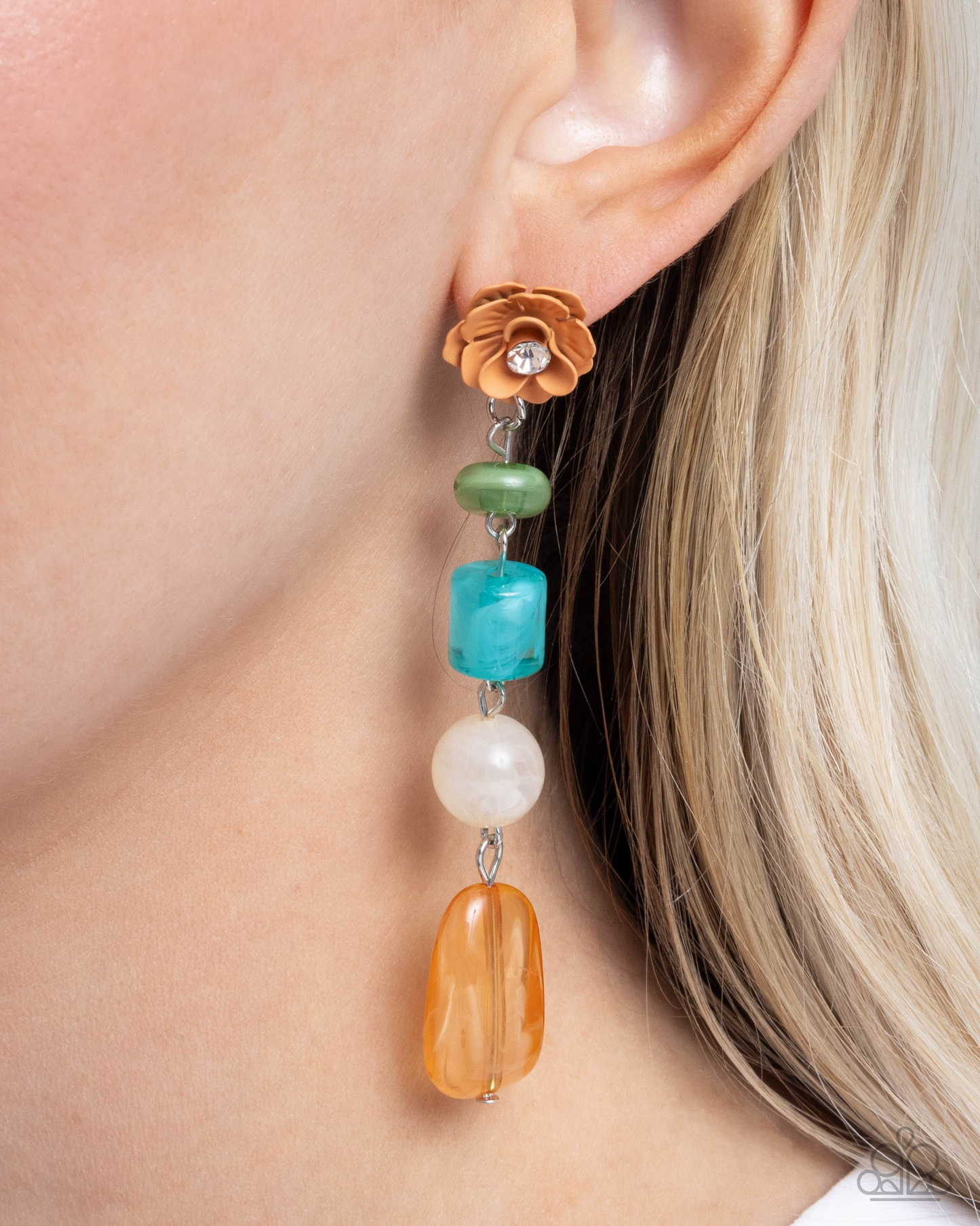 Paparazzi - Meditative Magic - Multi Post Earrings
