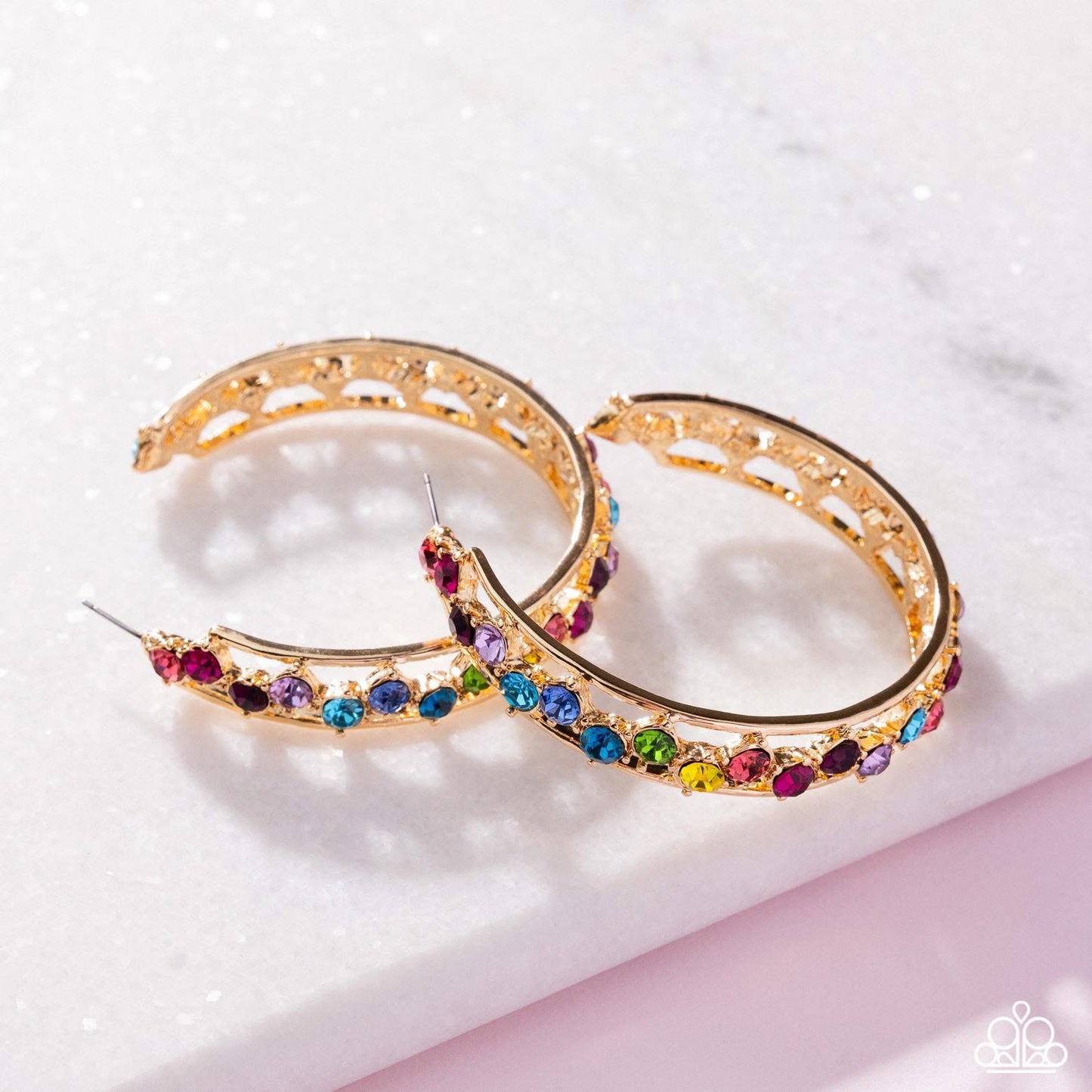Paparazzi - Scattered Sophistication - Multi Hoop Earrings