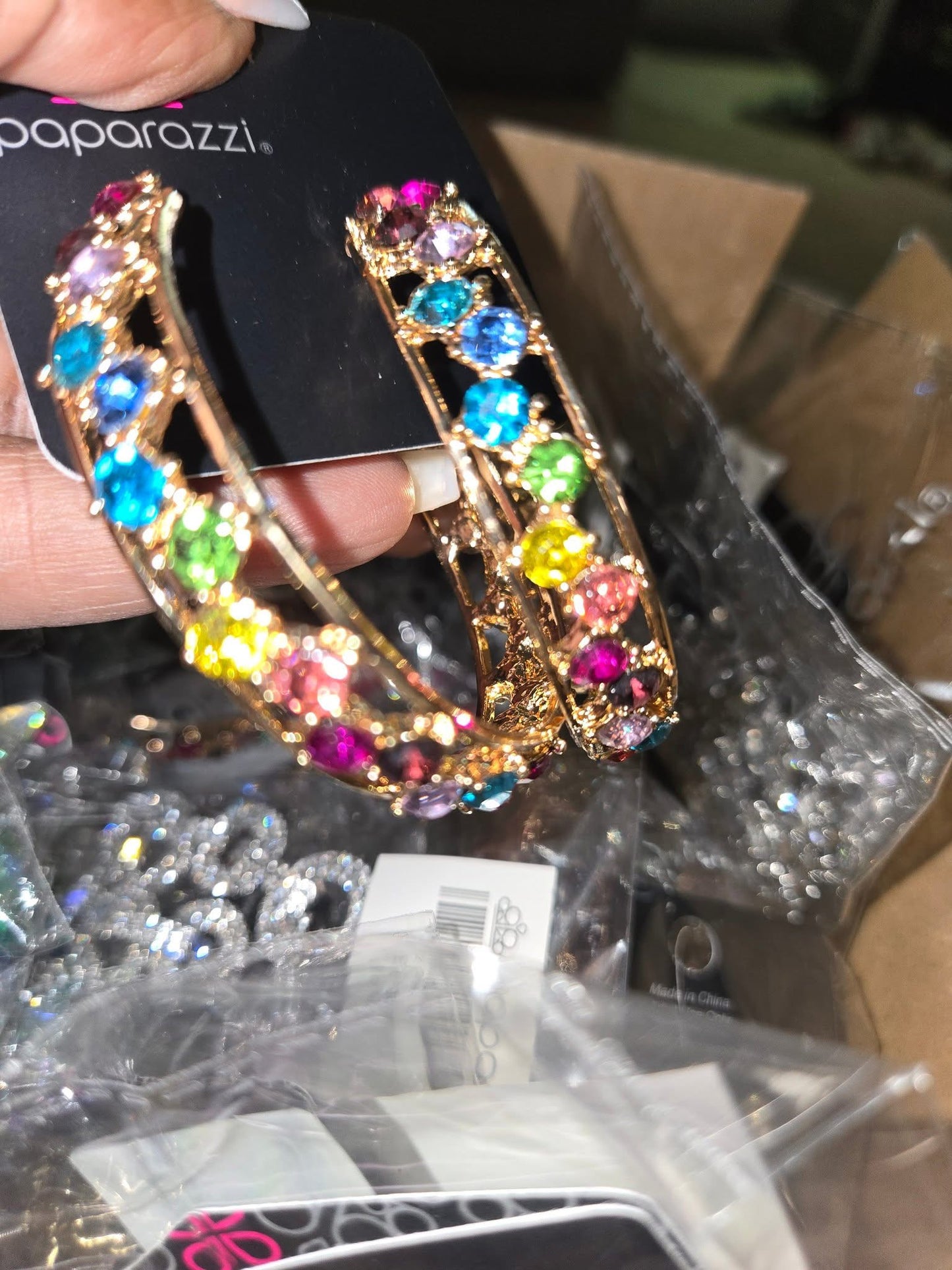 Paparazzi - Scattered Sophistication - Multi Hoop Earrings
