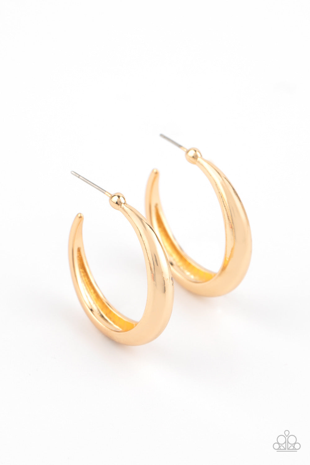 Paparazzi - Lay It On Thick - Gold Hoop Earrings