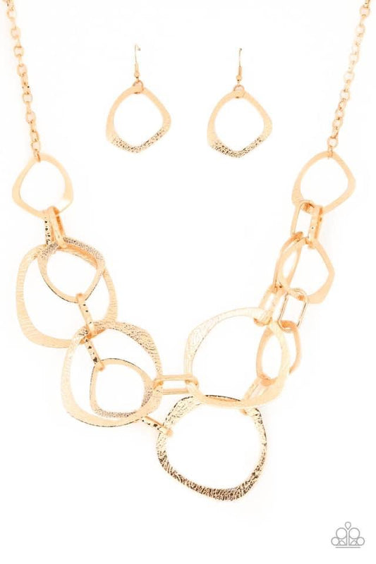 Paparazzi - Salvage Yard Gold Necklace