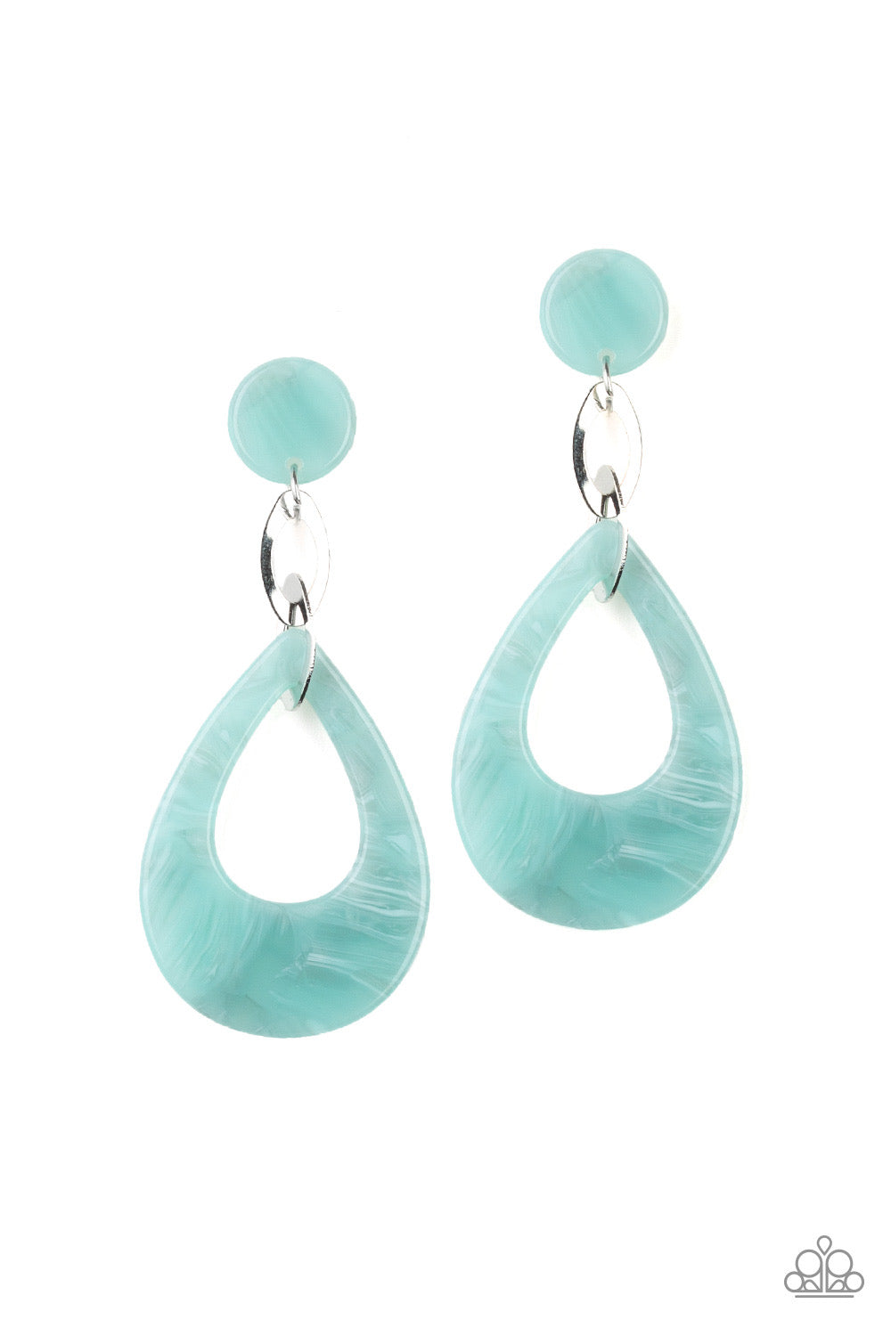 Paparazzi - Beach Oasis - Blue Earrings