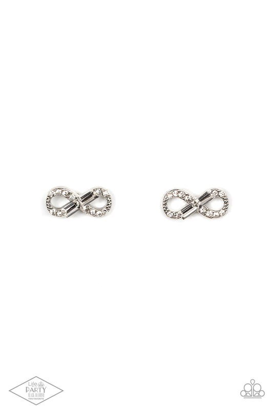 Paparazzi - Turn Of The Century White Post Earrings