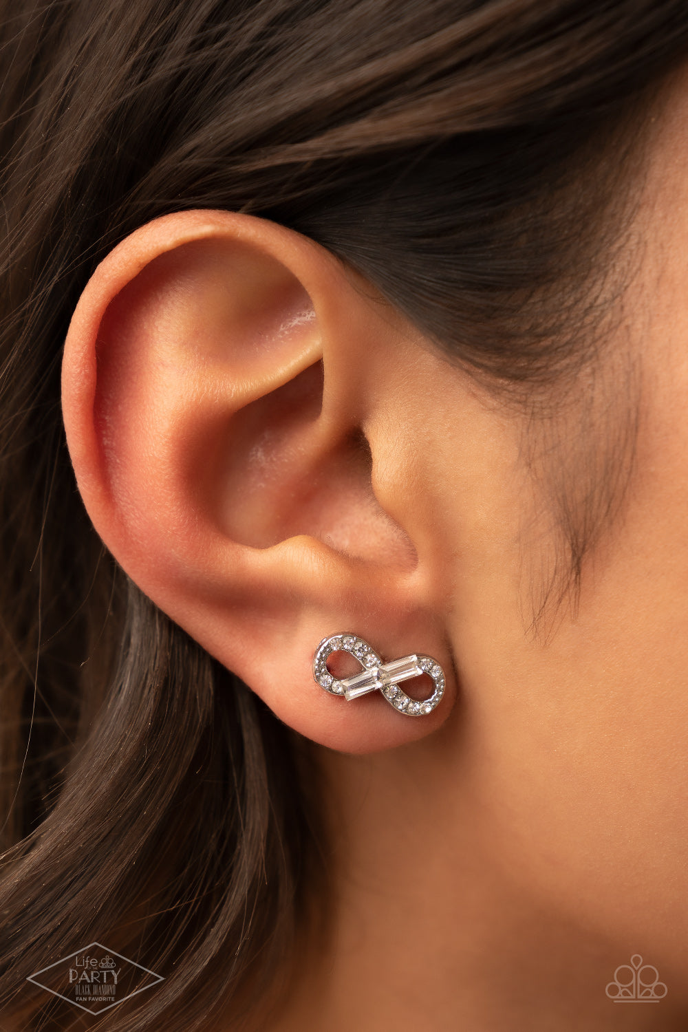 Paparazzi - Turn Of The Century White Post Earrings