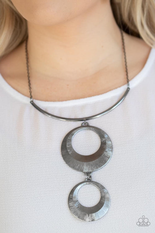 Paparazzi- Egyptian Eclipse Black Necklace