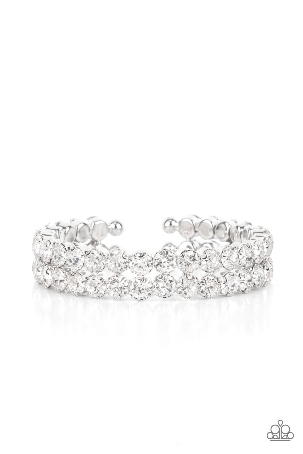 Paparazzi - Megawatt Majesty - White Bracelet