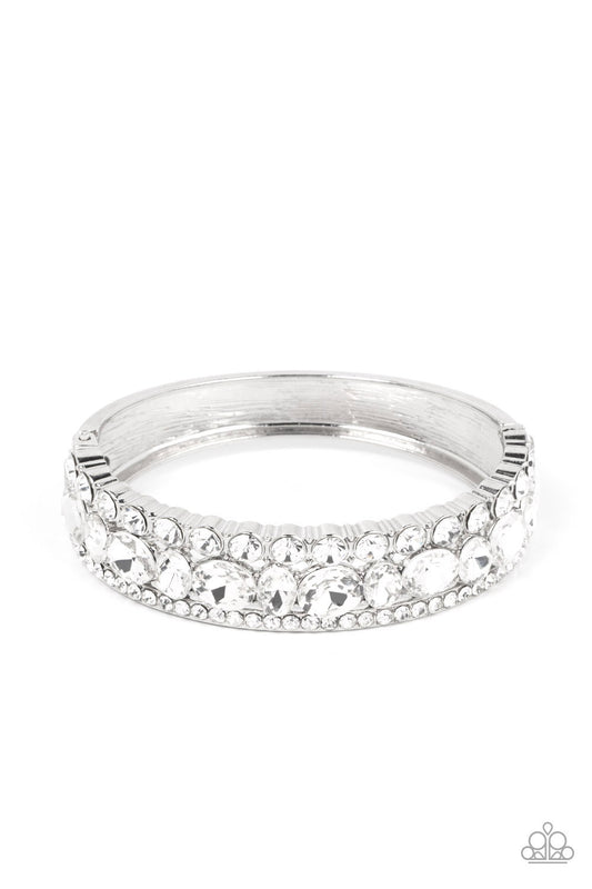 Paparazzi - Mega Megawatt - White Bracelet