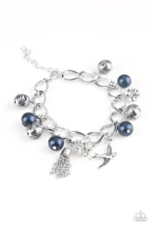 Paparazzi - Lady Love Dove - Blue Bracelet