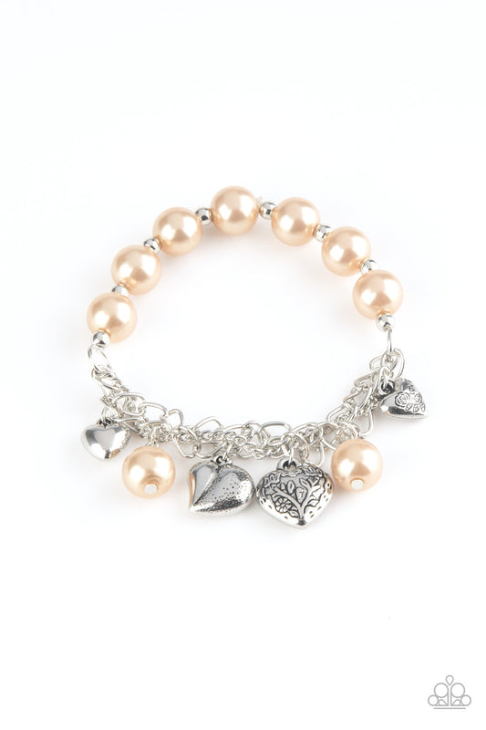 Paparazzi - More Amour - Brown Bracelet