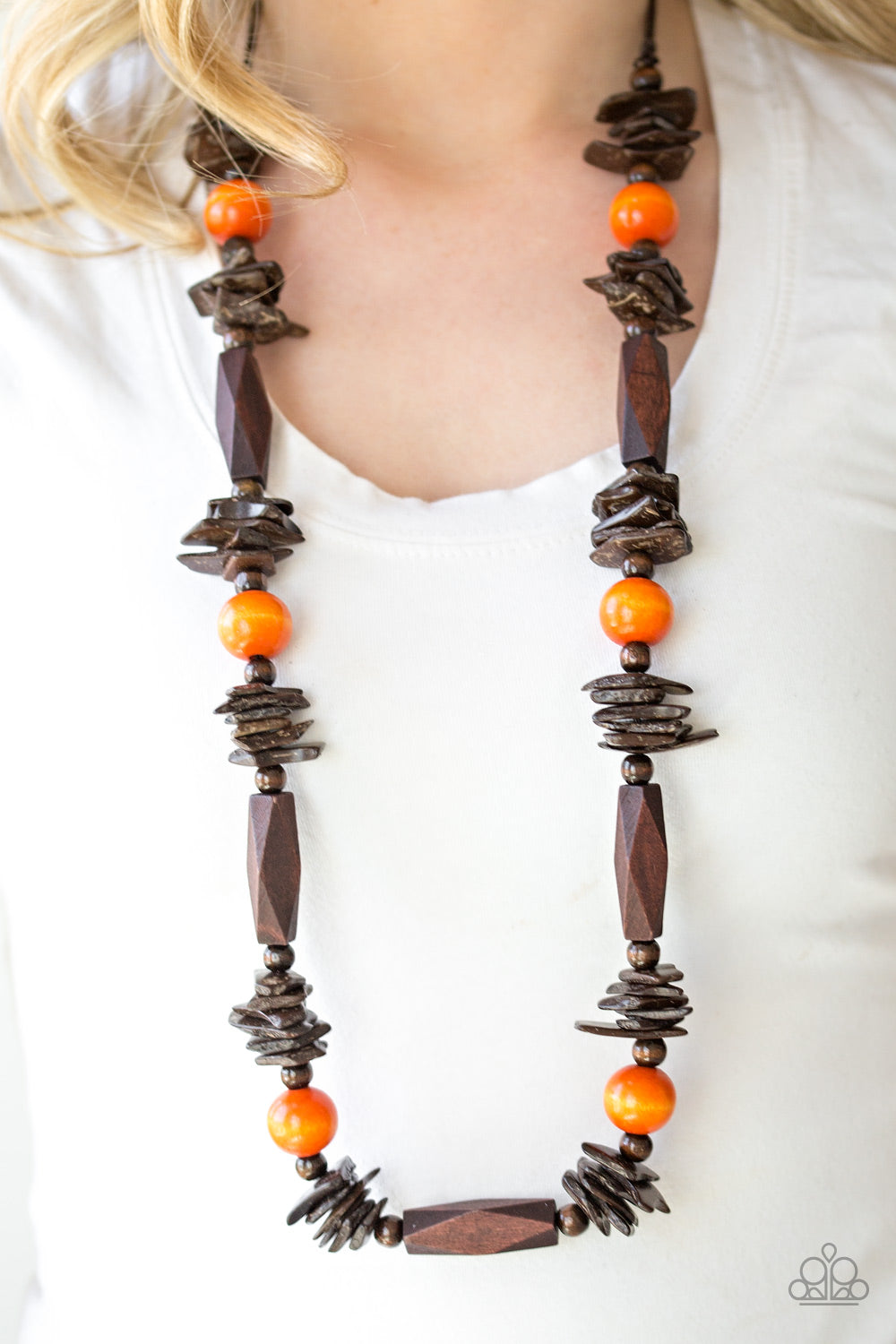Paparazzi - Cozumel Coast - Orange Necklace