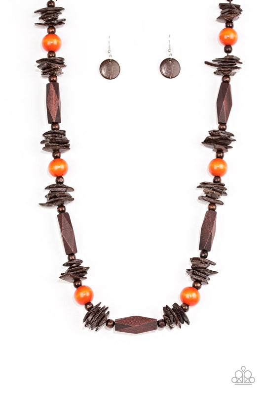 Paparazzi - Cozumel Coast - Orange Necklace