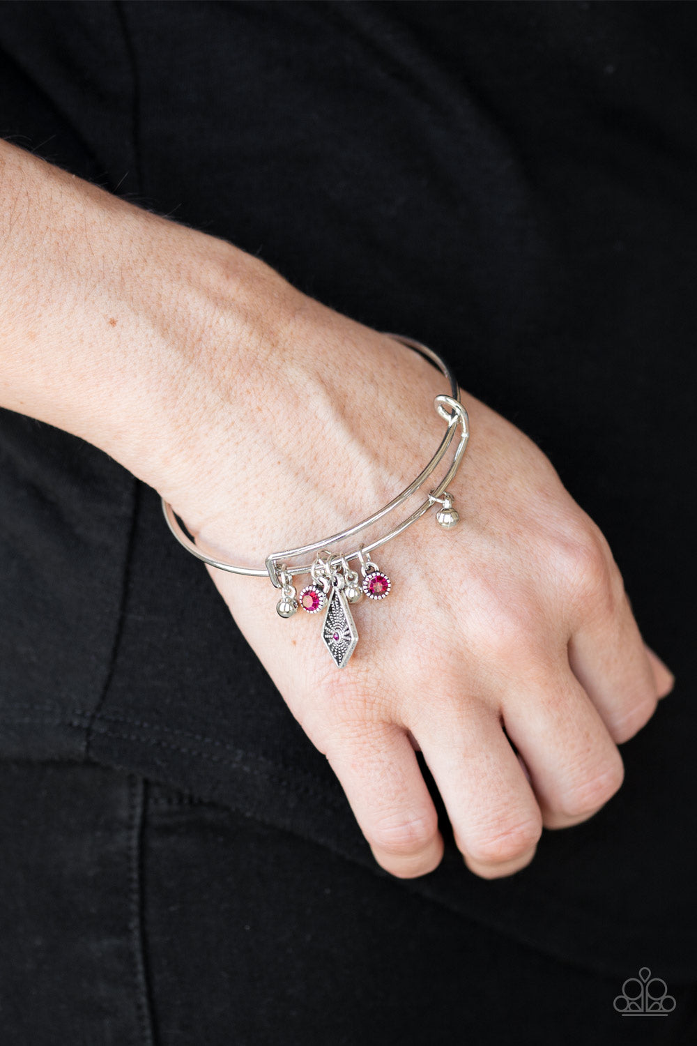 Paparazzi - Treasure Charms - Pink Bracelet