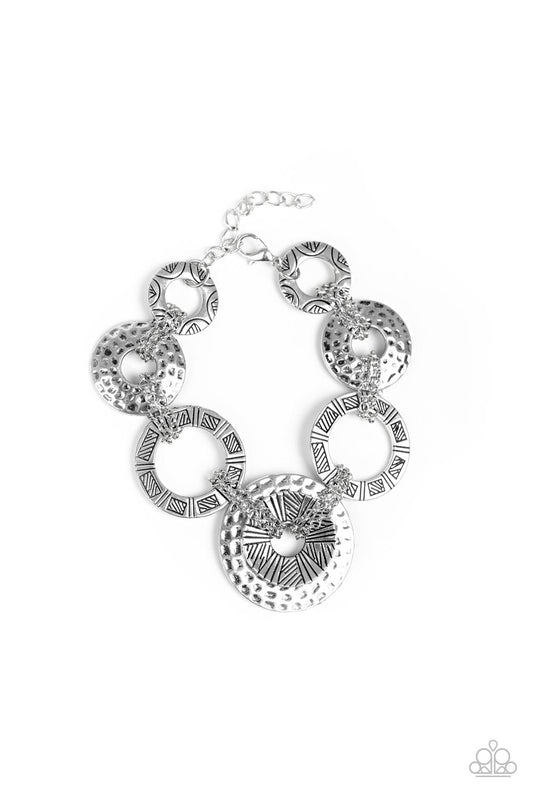 Paparazzi - Way Wild - Silver Bracelet