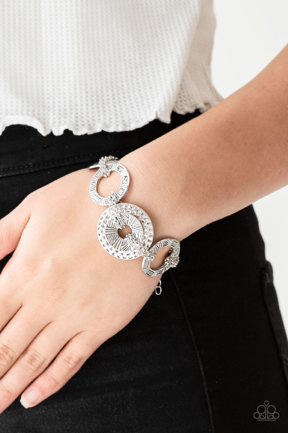 Paparazzi - Way Wild - Silver Bracelet