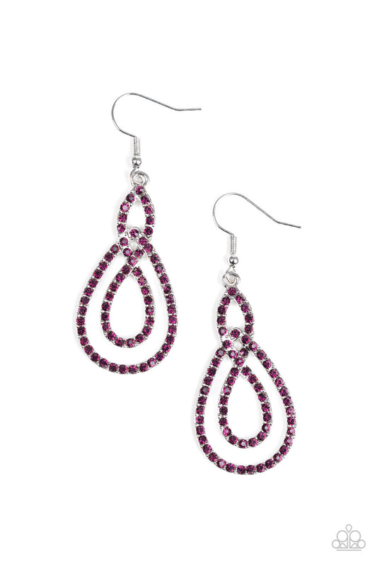 Paparazzi - Sassy Sophistication - Purple Earrings