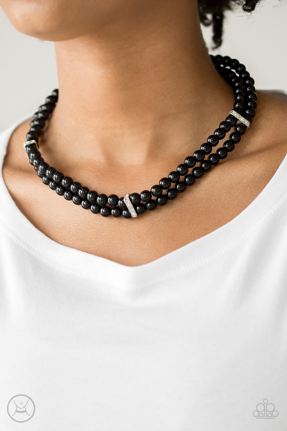 Paparazzi - Put On Your Party Dress - Black Necklace