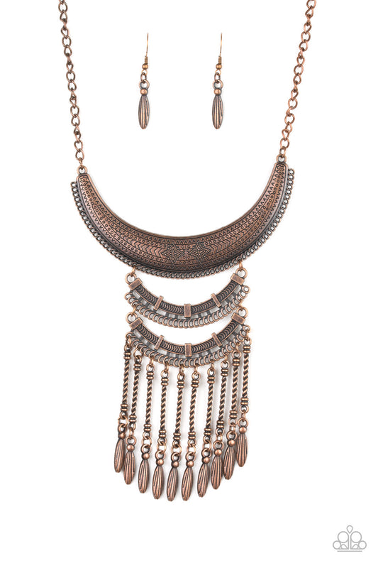 Paparazzi - Eastern Empress - Copper Necklace