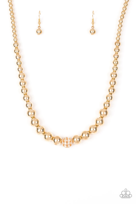 Paparazzi - High-Stakes FAME - Gold Necklace