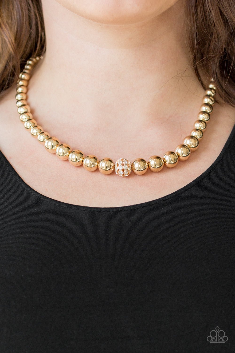 Paparazzi - High-Stakes FAME - Gold Necklace