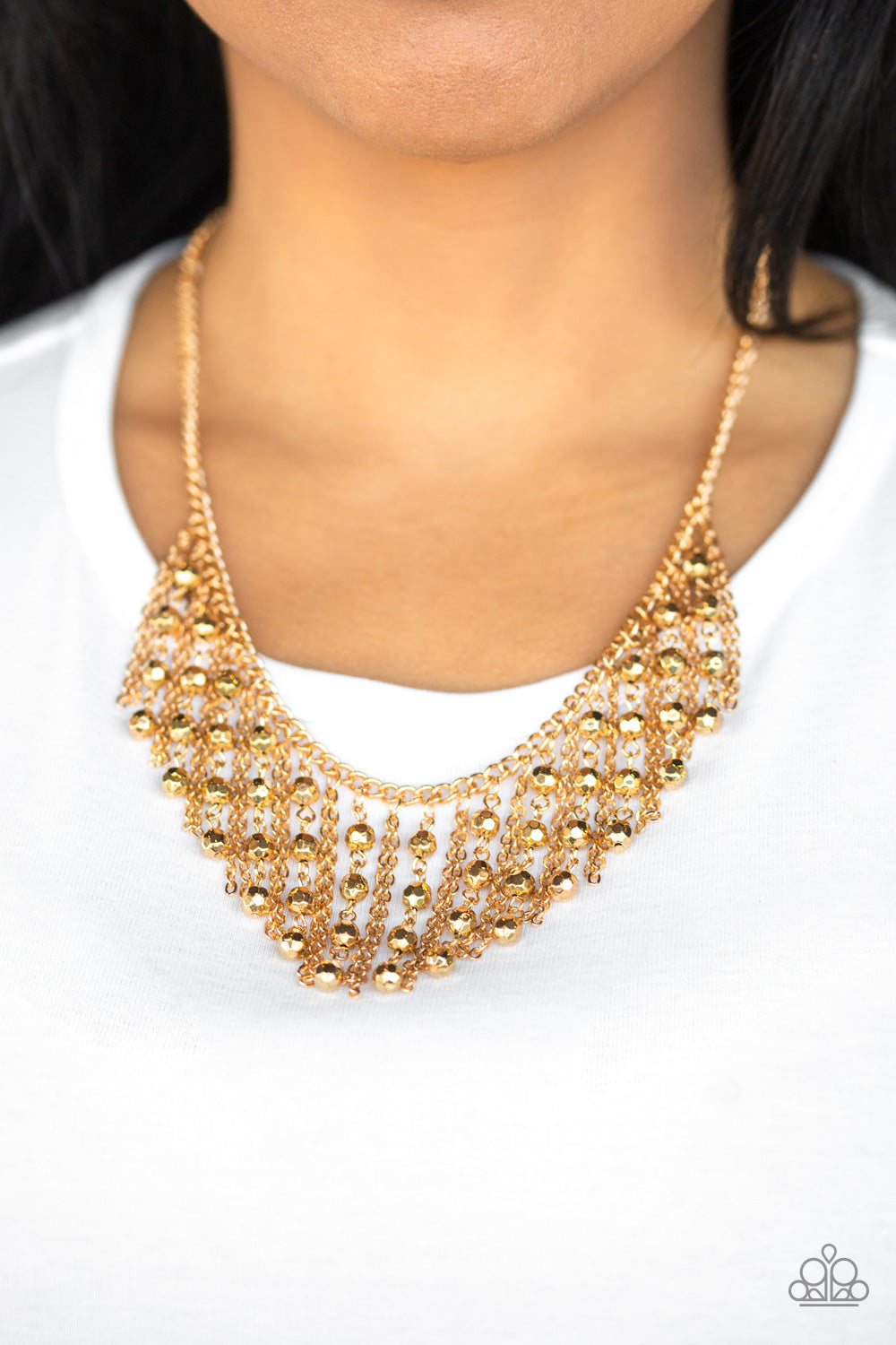 Paparazzi- Rebel Remix - Gold Necklace