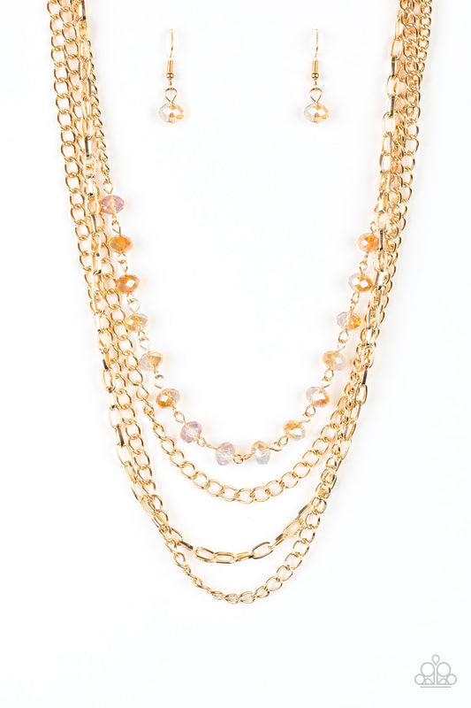 Paparazzi - Extravagant Elegance - Gold Necklace