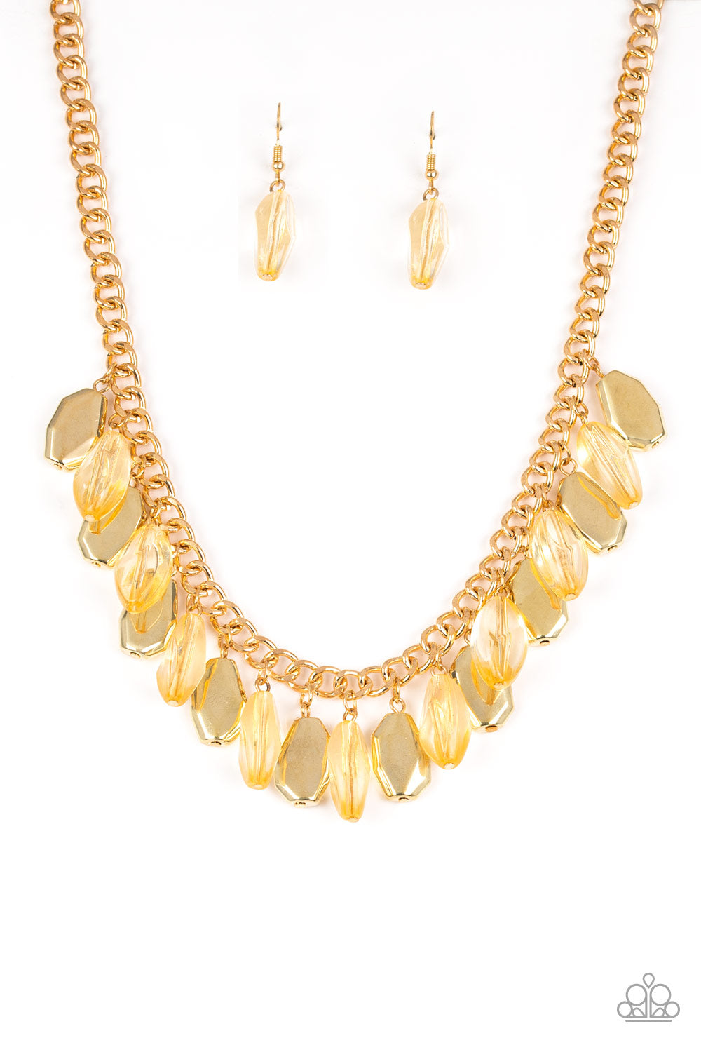 Paparazzi - Fringe Fabulous - Gold Necklace