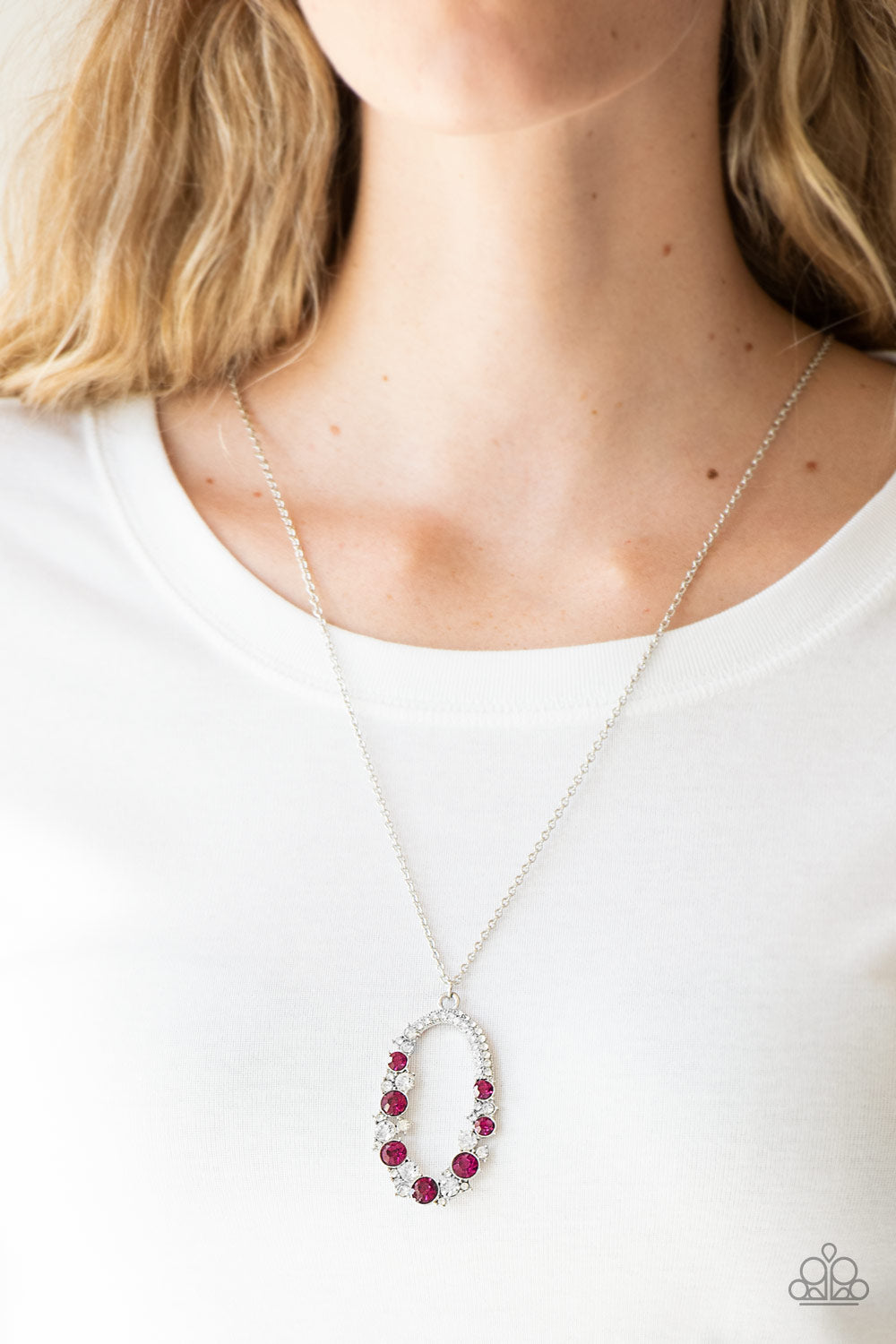 Paparazzi - Spotlight Social - Pink Necklace