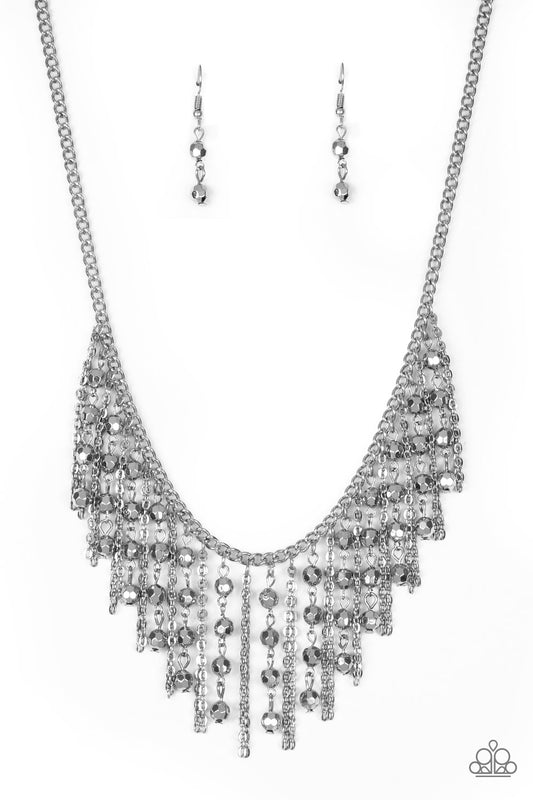 Paparazzi- Rebel Remix - Silver Necklace