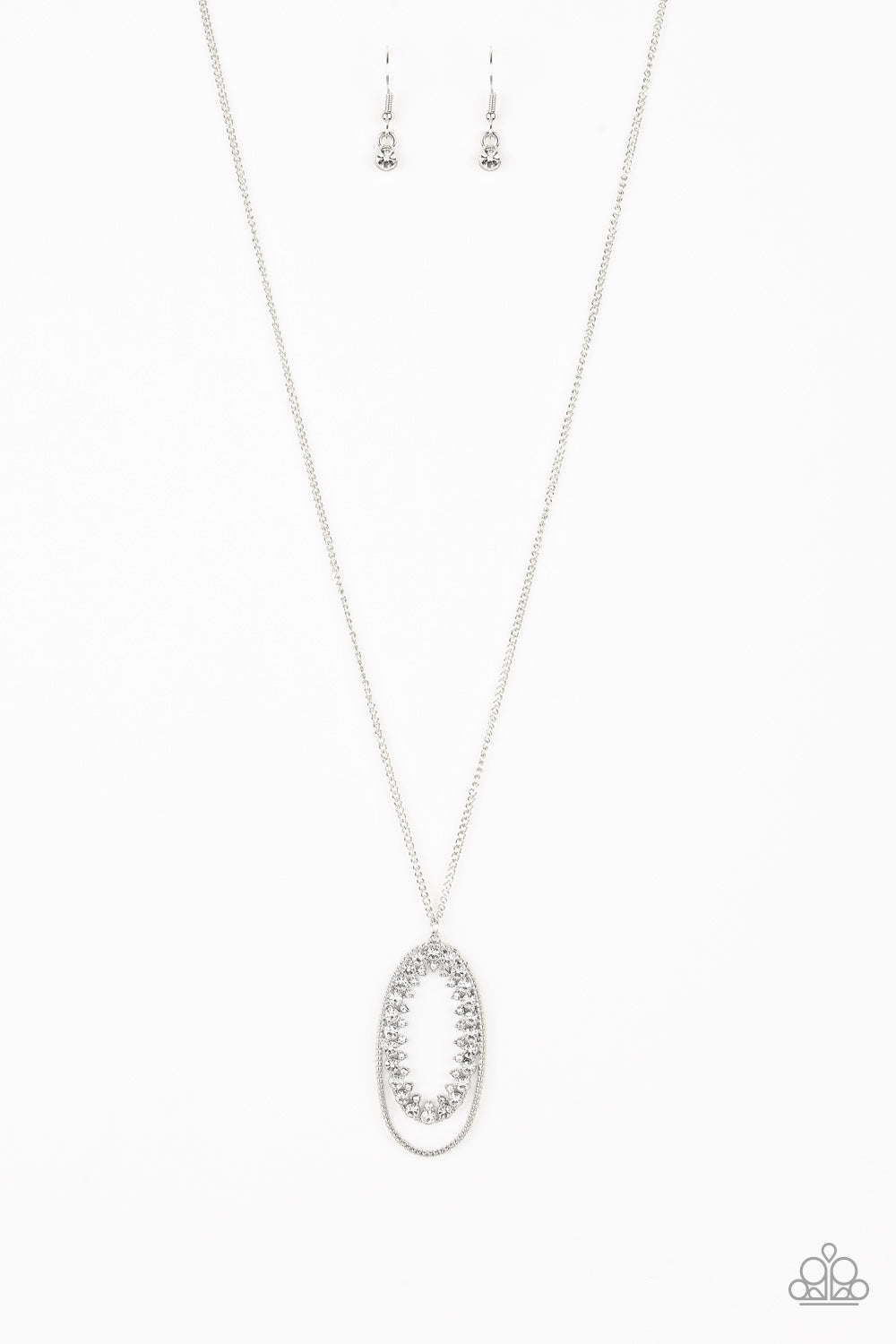 Paparazzi - Money Mood - White Necklace