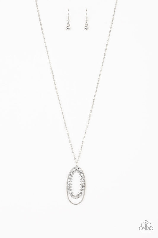 Paparazzi - Money Mood - White Necklace